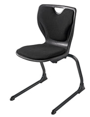 CHAIR - CLASSROOM SELECT - CONTEMPORARY CANTILEVER - PADDED SEAT AND BACK - 18 IN - SPECIFY SEAT AND BACK COLOR - SPECIFY FABRIC COLOR - SPECIFY FRAME COLOR - SPECIFY GLIDE/CASTER TYPE - POWDERCOAT
