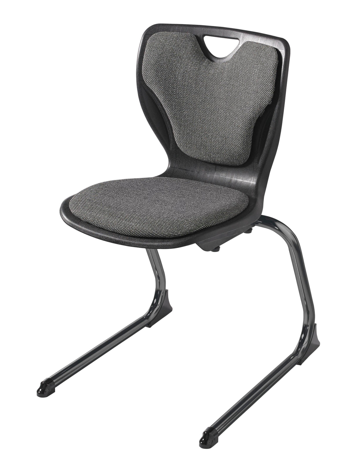 CHAIR - CLASSROOM SELECT - CONTEMPORARY CANTILEVER - PADDED SEAT AND BACK - 20 IN A+ - SPECIFY SEAT AND BACK COLOR - SPECIFY FABRIC COLOR - SPECIFY FRAME COLOR - SPECIFY GLIDE/CASTER TYPE - POWDERCOAT
