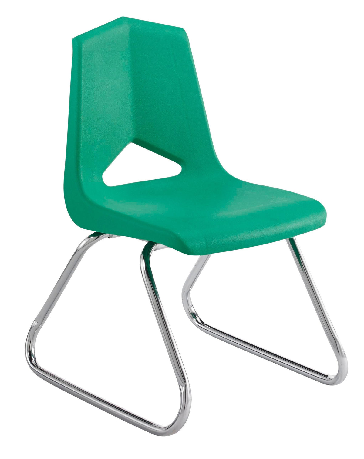 CHAIR - CLASSROOM SELECT - ROYAL SEATING 1100 SLED BASE CHAIR - 14 IN - SPECIFY SEAT AND BACK COLOR - CHROME