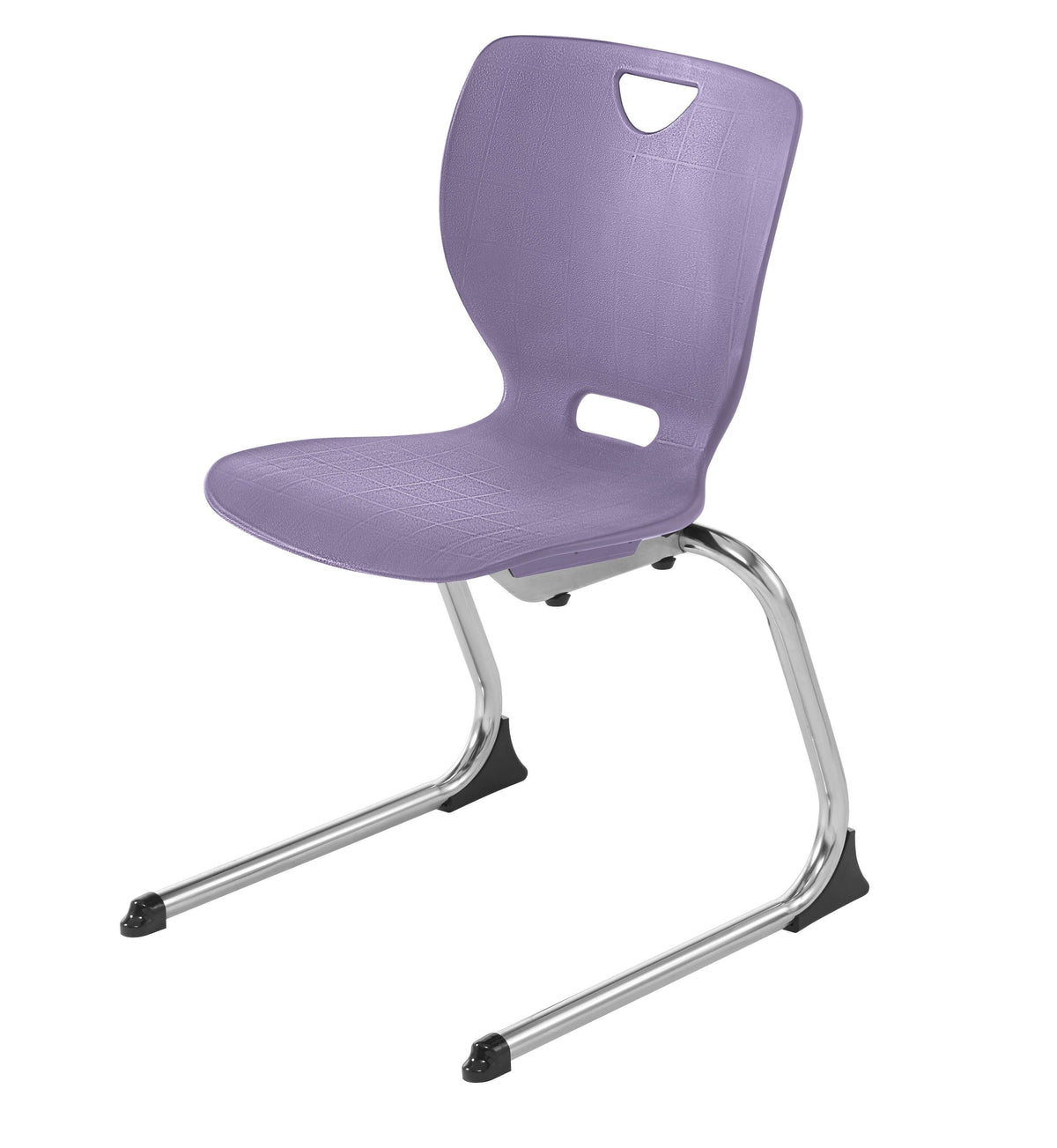 CHAIR - CLASSROOM SELECT - NEOCLASS CANTILEVER CHAIR - 18 IN A+ - SPECIFY SEAT AND BACK COLOR - ROUND - SPECIFY FRAME COLOR - SPECIFY GLIDE/CASTER TYPE - CHROME