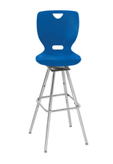 STOOL - CLASSROOM SELECT - NEOCLASS SWIVEL - CHROME FRAME - A+ SHELL - SPECIFY SEAT AND BACK COLOR