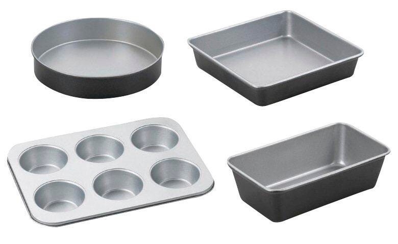 BAKEWARE CLASSIC NON-STICK GREY SET OF 4