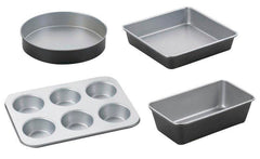 BAKEWARE CLASSIC NON-STICK GREY SET OF 4