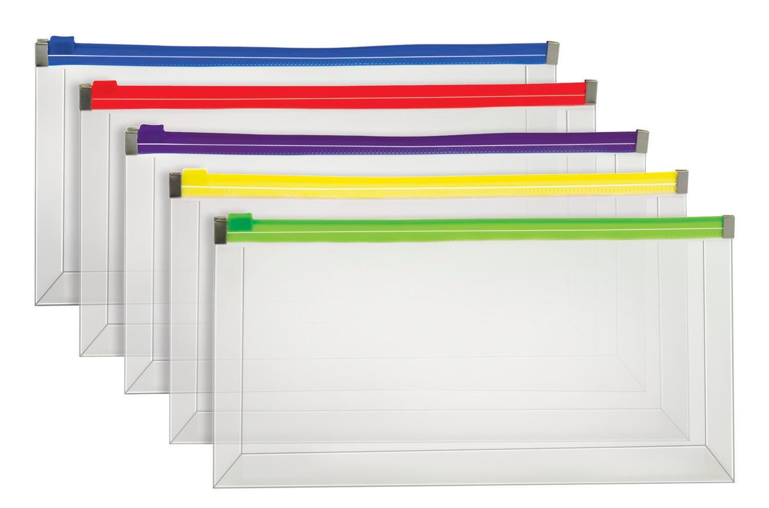 ENVELOPE POLY ZIP CHECK SIZE ASST PACK OF 5