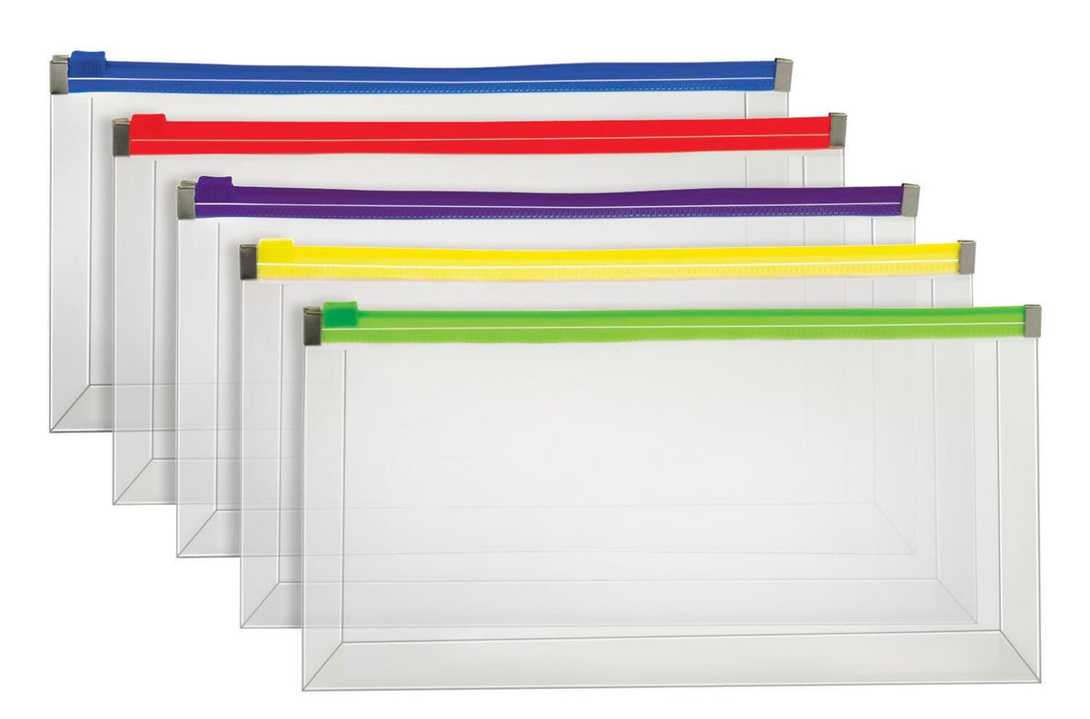ENVELOPE POLY ZIP CHECK SIZE ASST PACK OF 5
