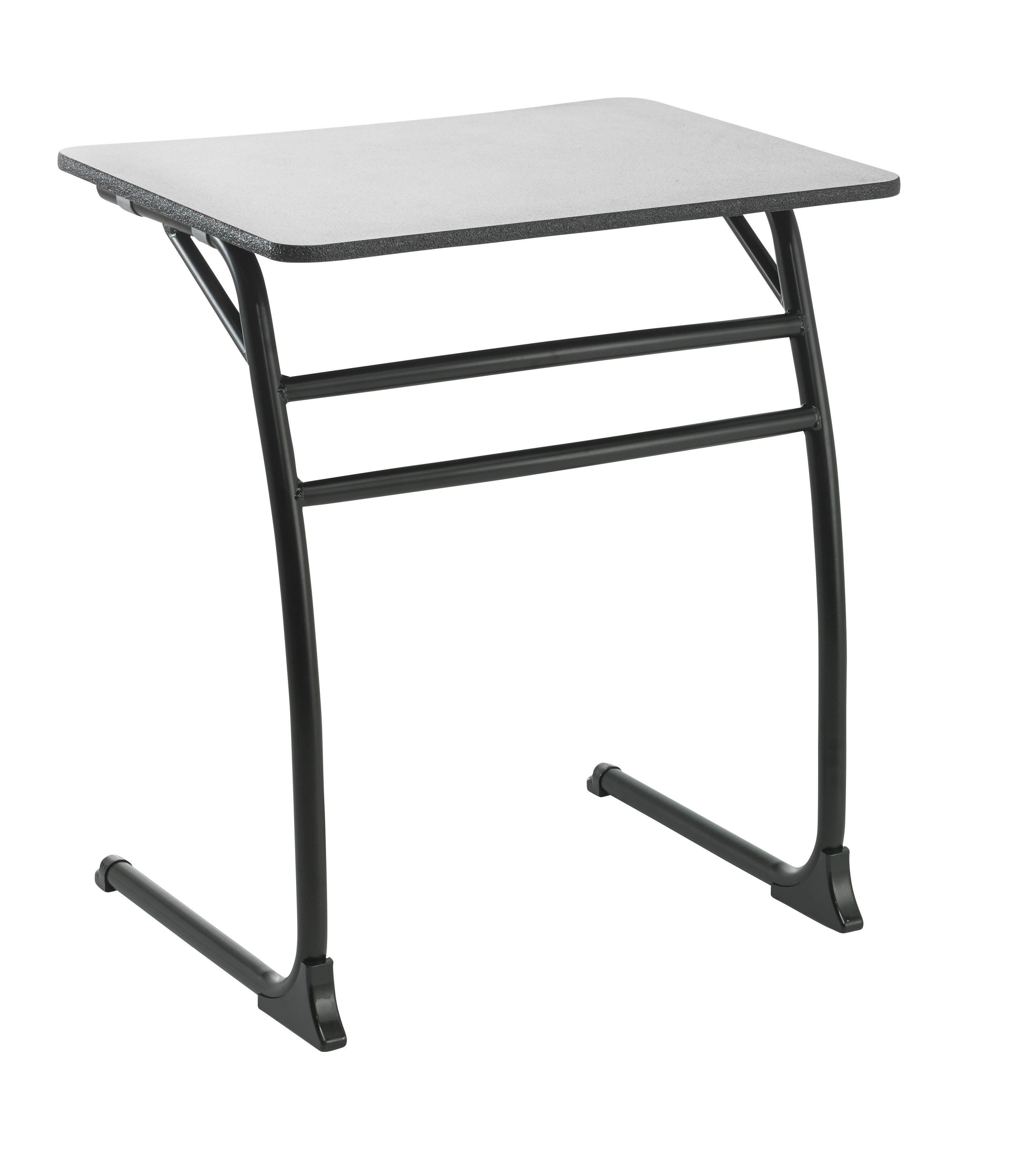 DESK - CLASSROOM SELECT - CONTEMPORARY CANTILEVER - 26 W X 20 D - HARD PLASTIC - SPECIFY TOP COLOR - NONE - POWDERCOAT - SPECIFY FRAME COLOR
