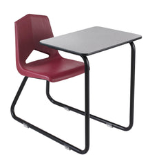 DESK - CLASSROOM SELECT - ROYAL SEATING 1400 SLED BASE COMBO - 18 IN A+ - 20 X 26 IN - LAMINATE - LOCKEDGE - BLACK - SPECIFY SEAT AND BACK COLOR - SPECIFY TOP COLOR - SPECIFY EDGE COLOR