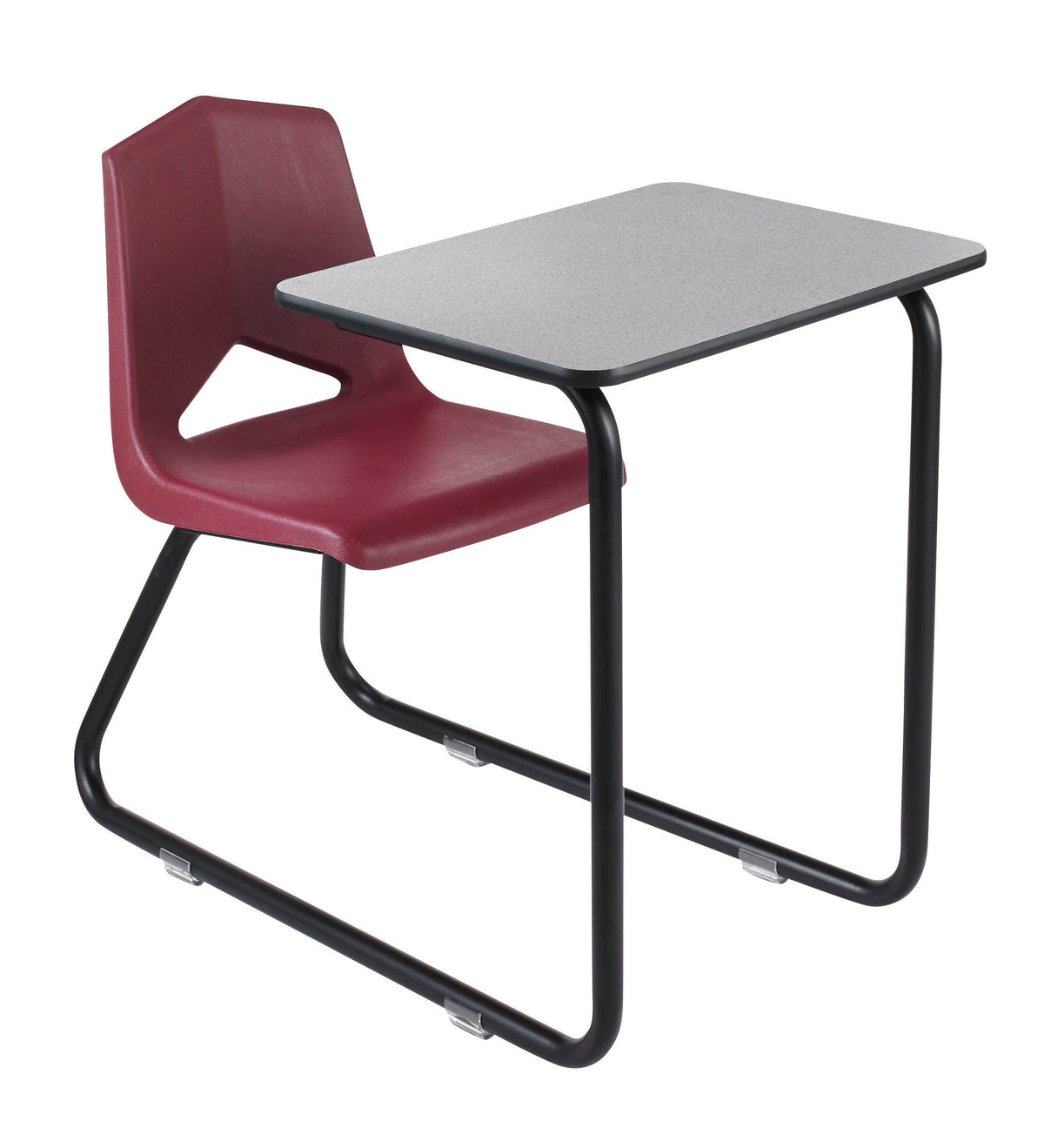 DESK - CLASSROOM SELECT - ROYAL SEATING 1400 SLED BASE COMBO - 18 IN - 18 X 24 IN - LAMINATE - LOCKEDGE - BLACK - SPECIFY SEAT AND BACK COLOR - SPECIFY TOP COLOR - SPECIFY EDGE COLOR