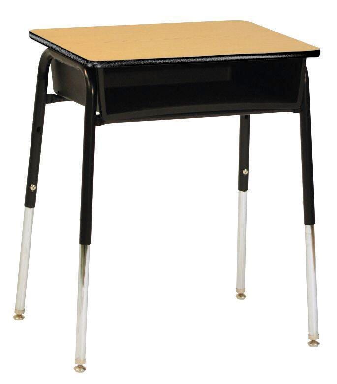 DESK - CLASSROOM SELECT - ROYAL SEATING 1600 OPEN FRONT DESK - 18 X 24 IN - LAMINATE - SPECIFY TOP COLOR - LOCKEDGE - SPECIFY EDGE COLOR - PLASTIC BOOKBOX