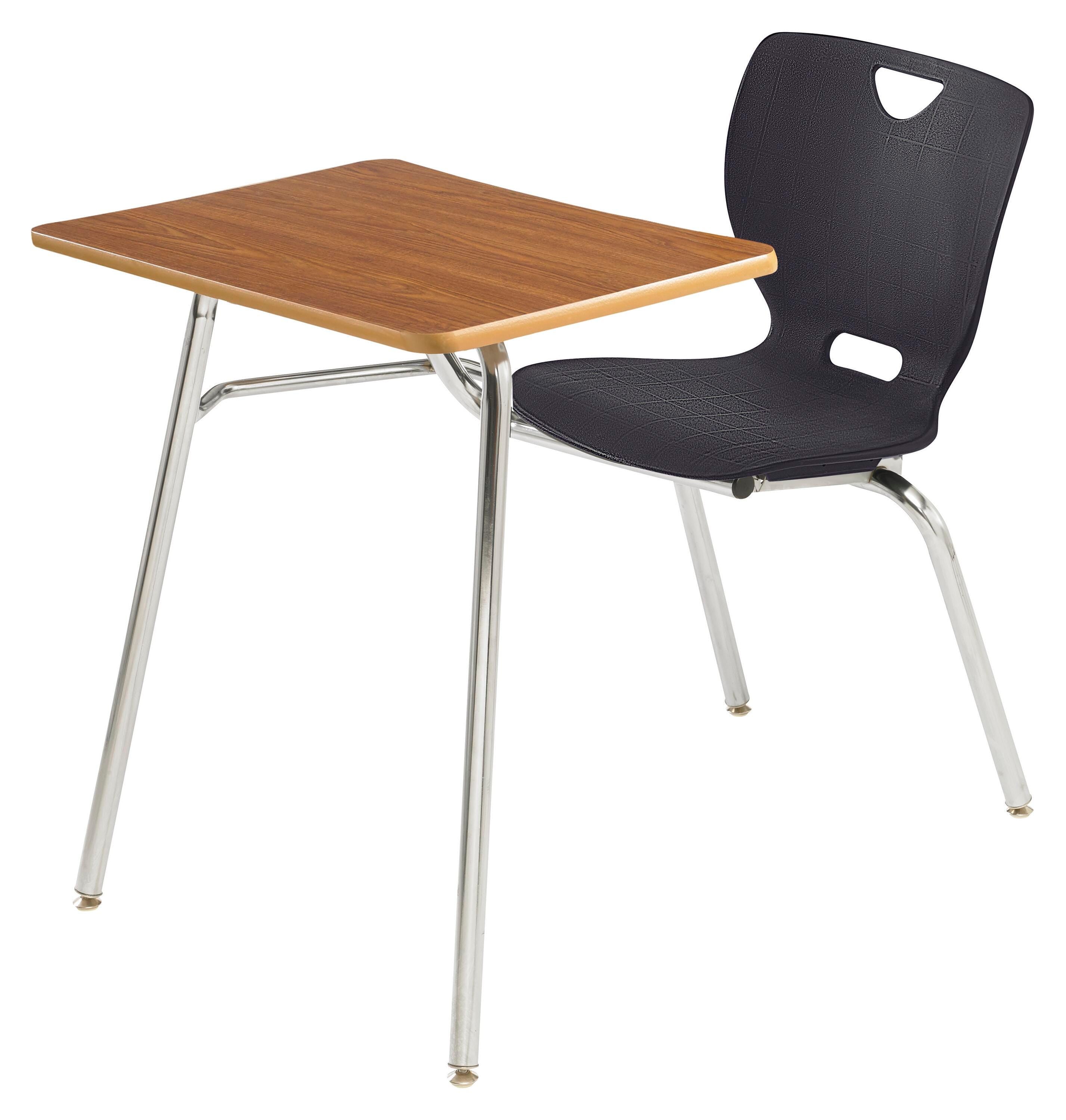 DESK - CLASSROOM SELECT - NEOCLASS 4-LEG COMBO - 18 IN - 20 X 26 IN - LAMINATE - PAINTED - CHROME - SPECIFY SEAT AND BACK COLOR - SPECIFY TOP COLOR - SPECIFY EDGE COLOR