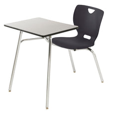 DESK - CLASSROOM SELECT - NEOCLASS 4-LEG COMBO - 18 IN A+ - 20 X 26 IN - LAMINATE - LOCKEDGE - CHROME - SPECIFY SEAT AND BACK COLOR - SPECIFY TOP COLOR - SPECIFY EDGE COLOR