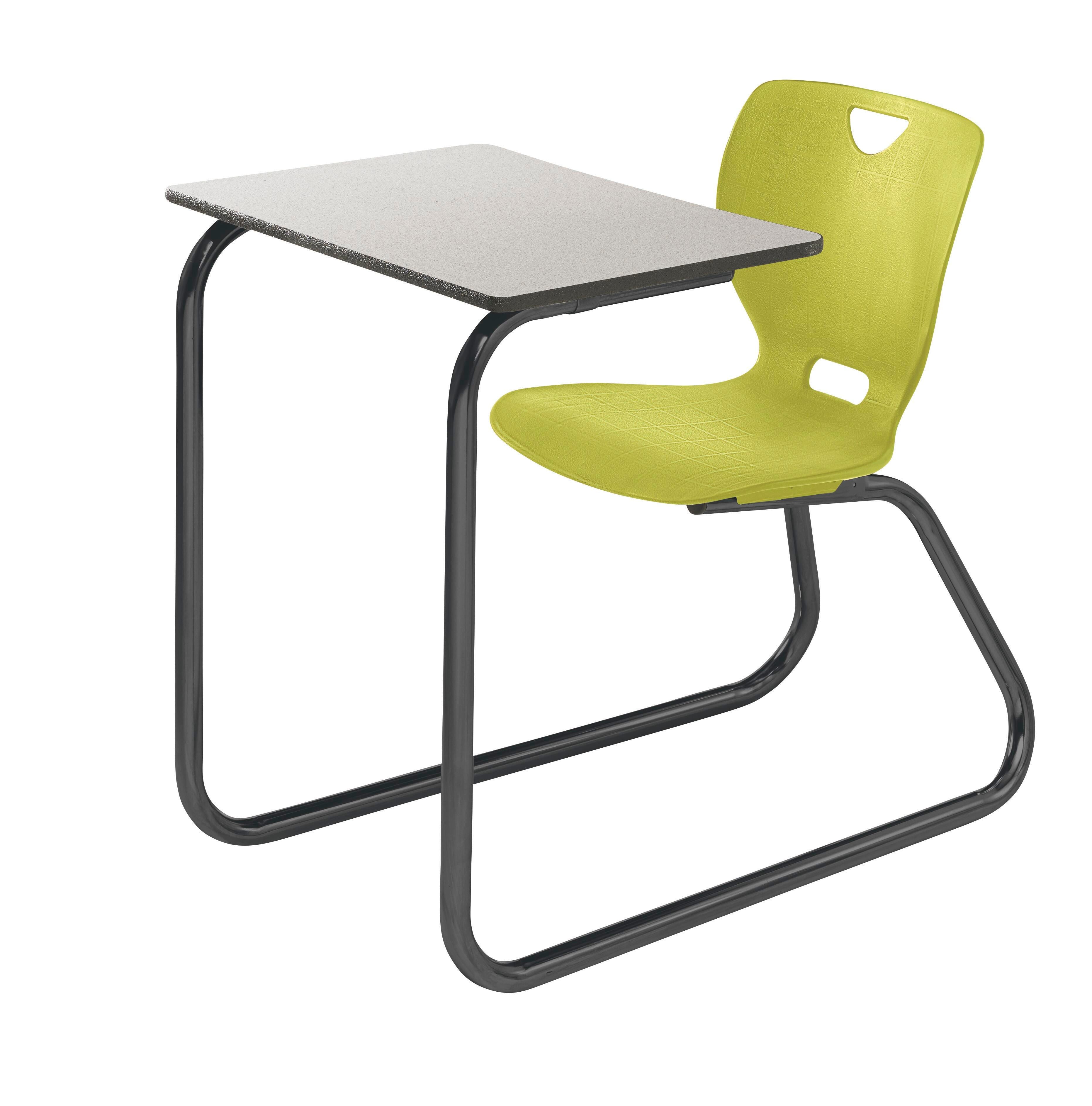DESK - CLASSROOM SELECT - NEOCLASS SLED BASE COMBO - 18 IN A+ - 20 X 26 IN - LAMINATE - LOCKEDGE - BLACK - SPECIFY SEAT AND BACK COLOR - SPECIFY TOP COLOR - SPECIFY EDGE COLOR
