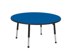 TABLE - CLASSROOM SELECT - ROUND ACTIVITY TABLE - 36 DIA IN - SPECIFY PRODUCT HEIGHT - LAMINATE - T-MOLD - SPECIFY TOP COLOR - SPECIFY EDGE COLOR - SPECIFY LEG COLOR - APOLLO