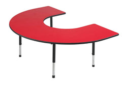 TABLE - CLASSROOM SELECT - HORSESHOE ACTIVITY TABLE - 48 W X 72 D IN - SPECIFY PRODUCT HEIGHT - LAMINATE - T-MOLD - SPECIFY TOP COLOR - SPECIFY EDGE COLOR - SPECIFY LEG COLOR - APOLLO