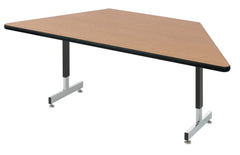 TABLE - CLASSROOM SELECT - TRAPEZOID PEDESTAL LEG TABLE - LAMINATE - T-MOLD - SPECIFY TOP COLOR - SPECIFY EDGE COLOR - NYLON GLIDE