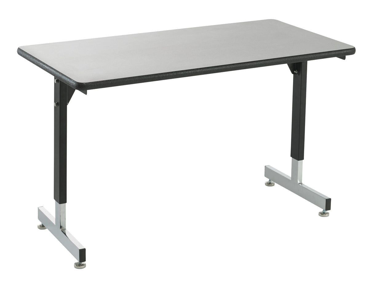 TABLE - CLASSROOM SELECT - RECTANGLE PEDESTAL LEG ACTIVITY TABLE - 60 W X 24 D IN - LAMINATE - LOCKEDGE - SPECIFY TOP COLOR - SPECIFY EDGE COLOR - NYLON GLIDE