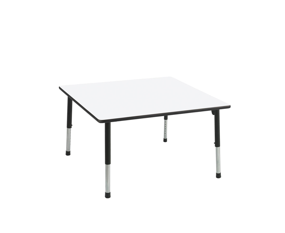 TABLE - CLASSROOM SELECT - SQUARE ACTIVITY TABLE - 36 W X 36 D IN - SPECIFY PRODUCT HEIGHT - MARKERBOARD - T-MOLD - SPECIFY TOP COLOR - SPECIFY EDGE COLOR - SPECIFY LEG COLOR - APOLLO