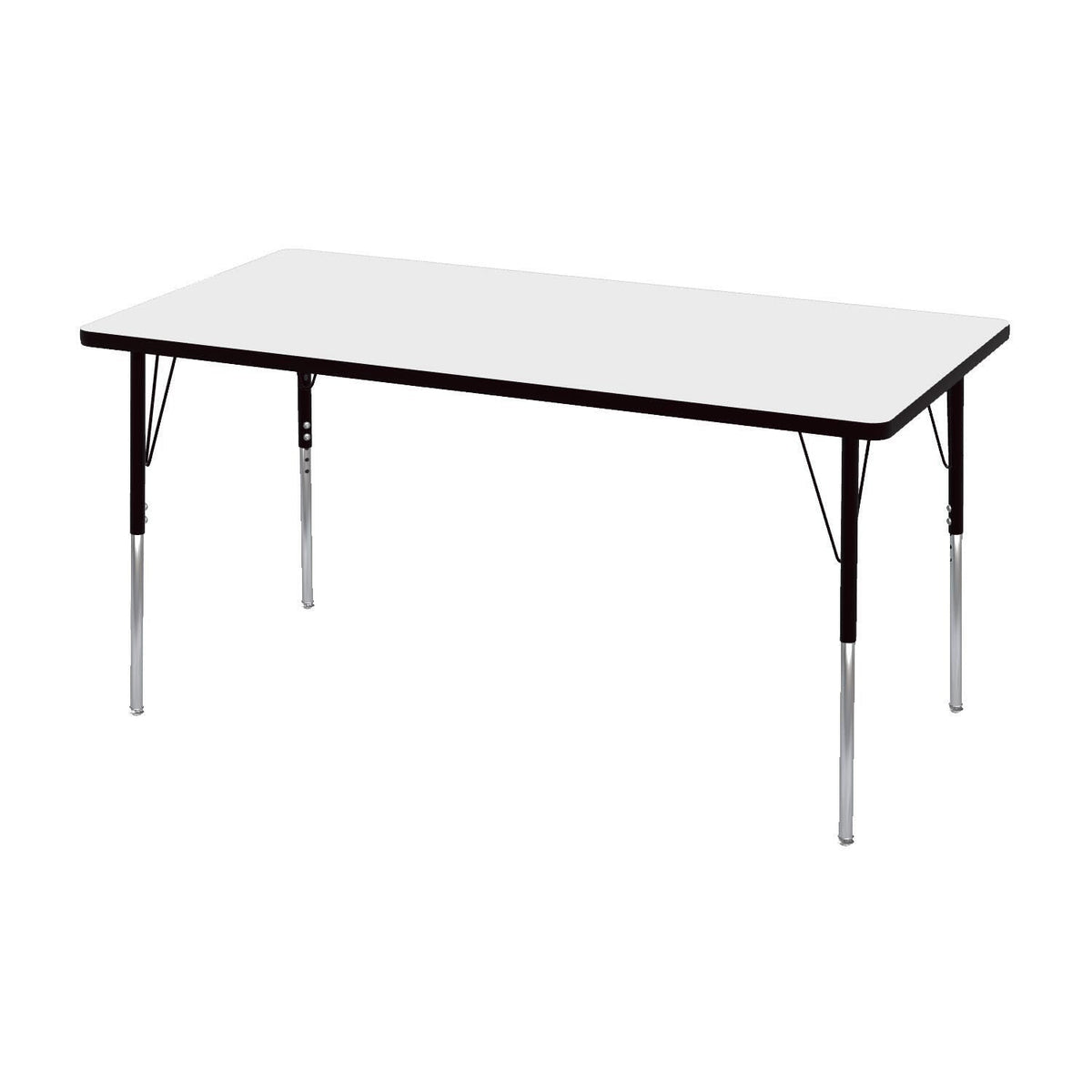 TABLE - CLASSROOM SELECT - RECTANGLE ACTIVITY TABLE - 48 W X 24 D IN - SPECIFY PRODUCT HEIGHT - MARKERBOARD - T-MOLD - SPECIFY TOP COLOR - SPECIFY EDGE COLOR - SPECIFY LEG COLOR - STANDARD
