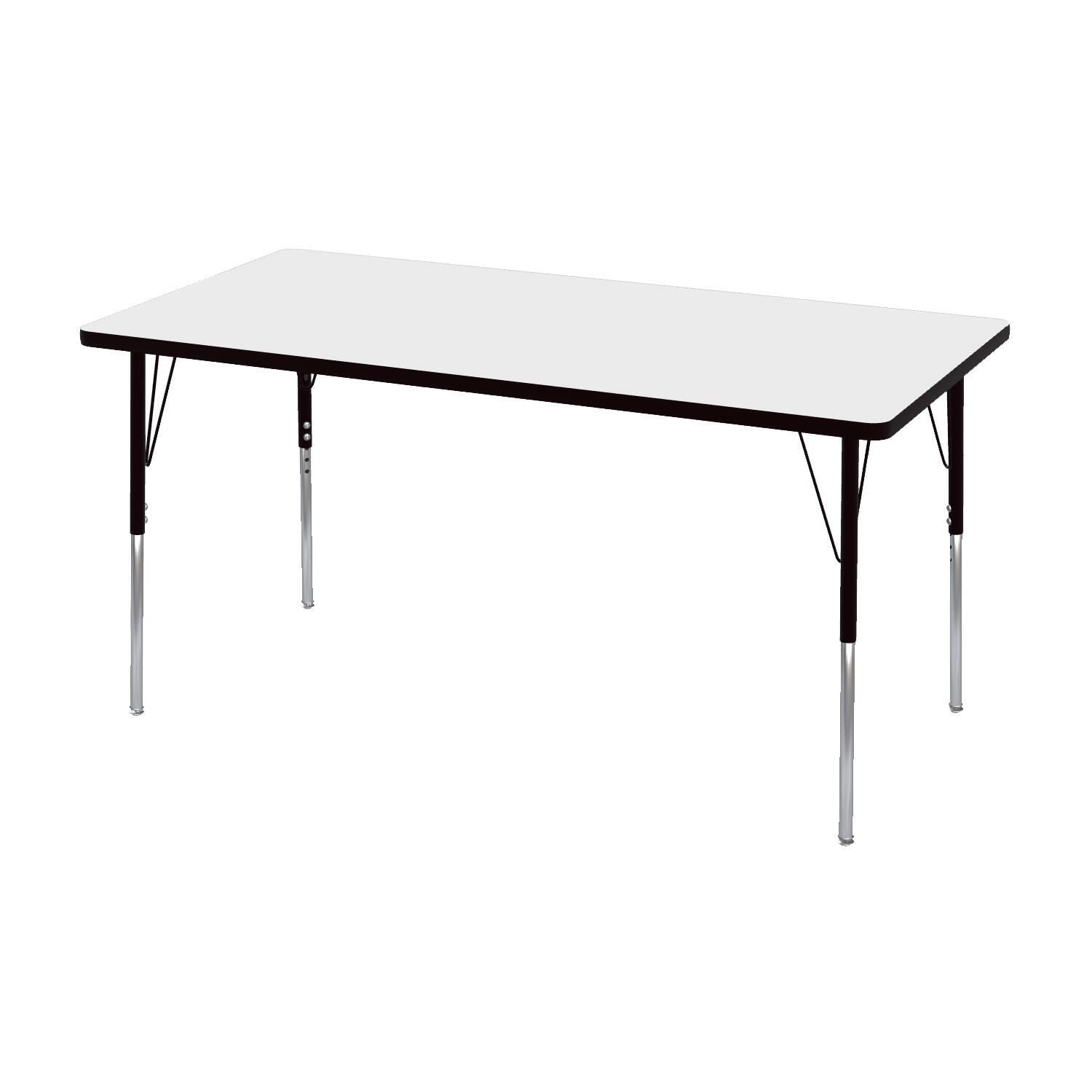 TABLE - CLASSROOM SELECT - RECTANGLE ACTIVITY TABLE - 72 W X 30 D IN - SPECIFY PRODUCT HEIGHT - MARKERBOARD - T-MOLD - SPECIFY TOP COLOR - SPECIFY EDGE COLOR - SPECIFY LEG COLOR - STANDARD