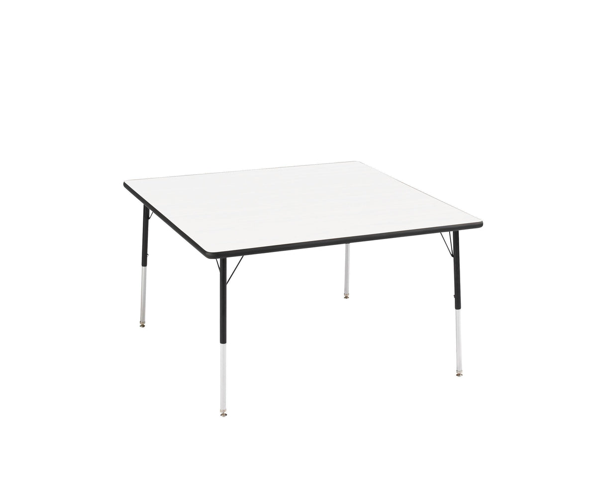 TABLE - CLASSROOM SELECT - SQUARE ACTIVITY TABLE - 42 W X 42 D IN - SPECIFY PRODUCT HEIGHT - MARKERBOARD - T-MOLD - SPECIFY TOP COLOR - SPECIFY EDGE COLOR - SPECIFY LEG COLOR - STANDARD