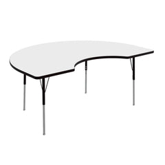 TABLE - CLASSROOM SELECT - KIDNEY ACTIVITY TABLE - 72 W X 48 D IN - SPECIFY PRODUCT HEIGHT - MARKERBOARD - T-MOLD - SPECIFY TOP COLOR - SPECIFY EDGE COLOR - SPECIFY LEG COLOR - STANDARD