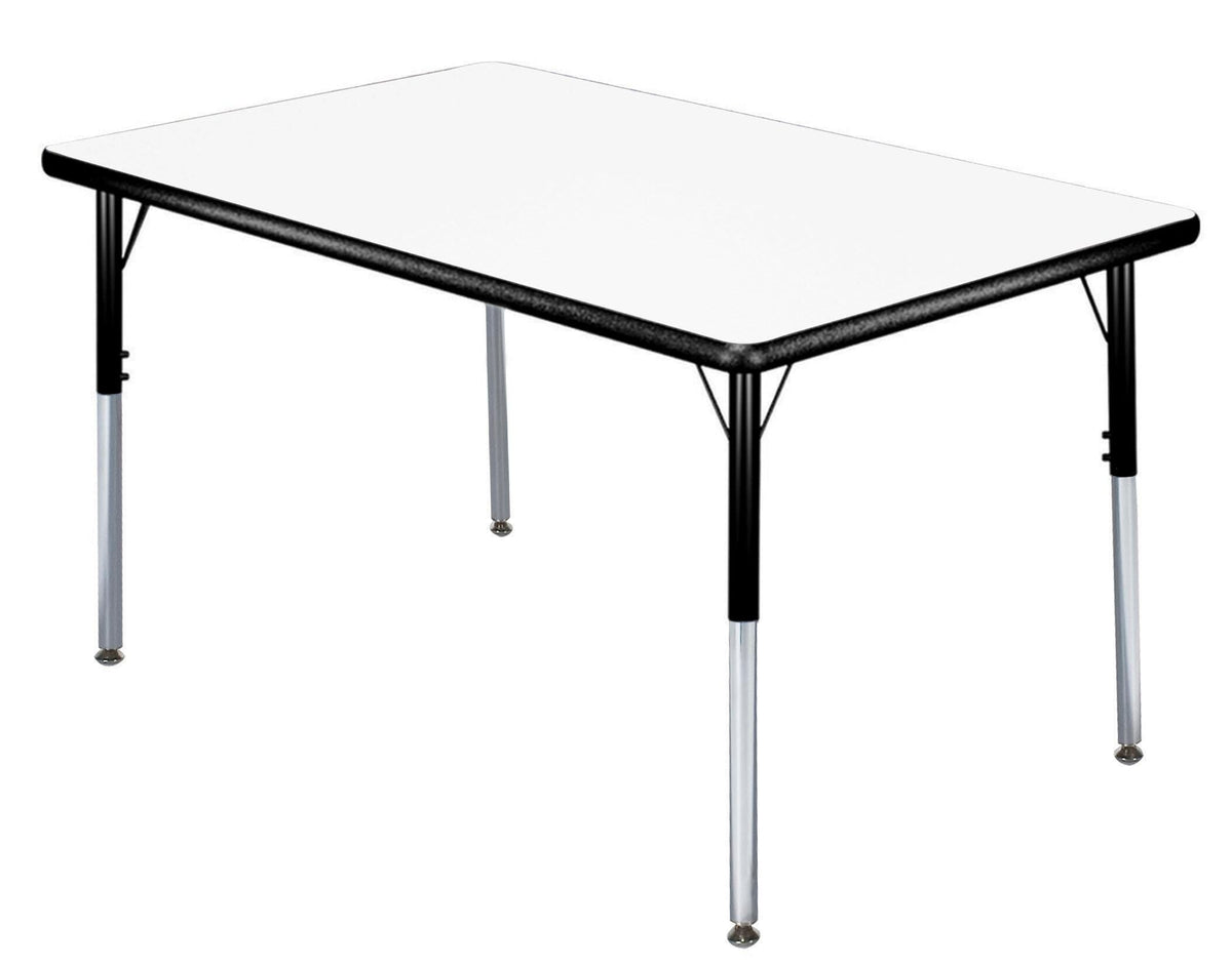 TABLE - CLASSROOM SELECT - RECTANGLE ACTIVITY TABLE - 60 W X 42 D IN - SPECIFY PRODUCT HEIGHT - MARKERBOARD - LOCKEDGE - SPECIFY TOP COLOR - SPECIFY EDGE COLOR - SPECIFY LEG COLOR - STANDARD