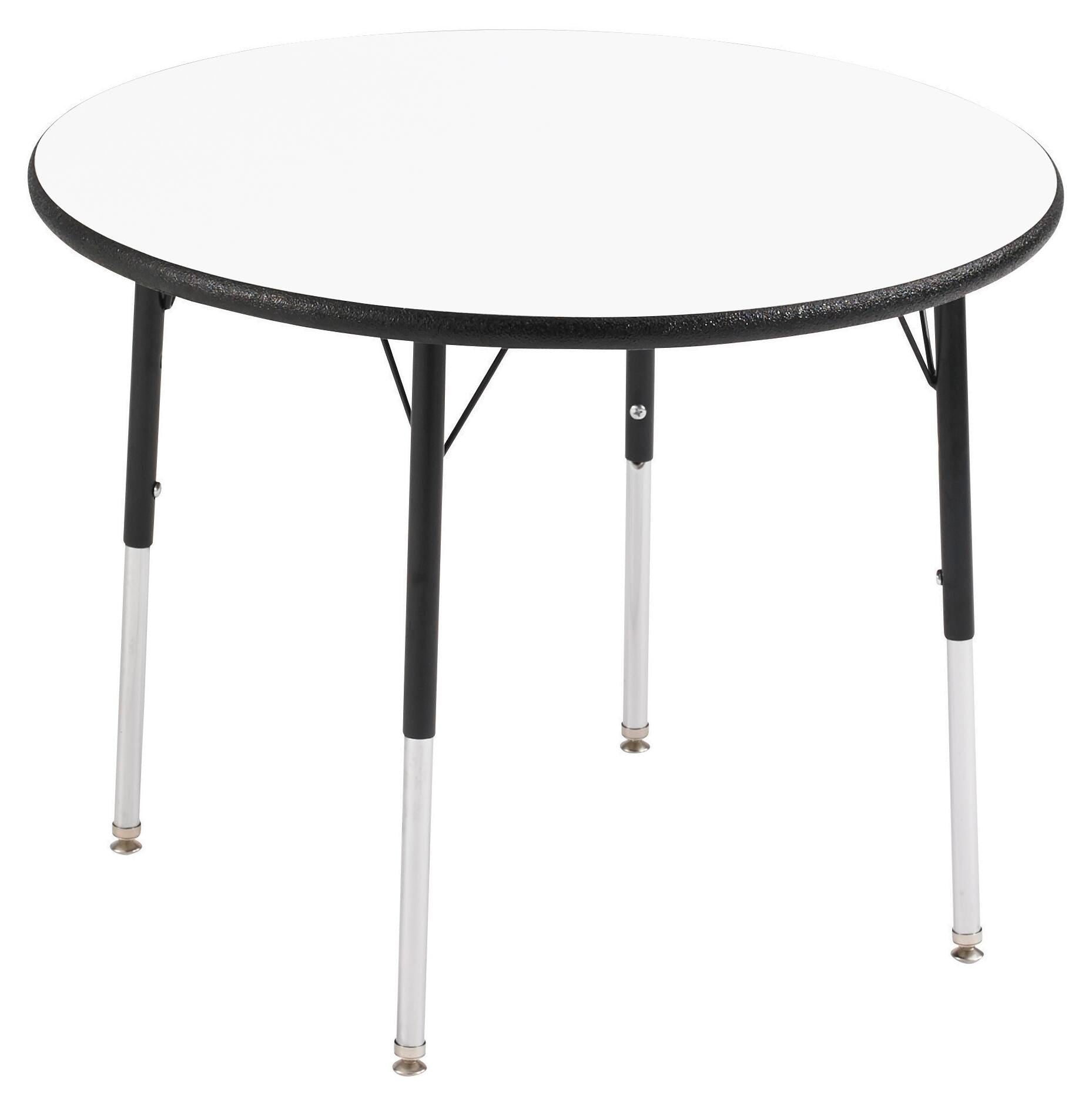 TABLE - CLASSROOM SELECT - ROUND ACTIVITY TABLE - 48 DIA IN - SPECIFY PRODUCT HEIGHT - MARKERBOARD - LOCKEDGE - SPECIFY TOP COLOR - SPECIFY EDGE COLOR - SPECIFY LEG COLOR - STANDARD