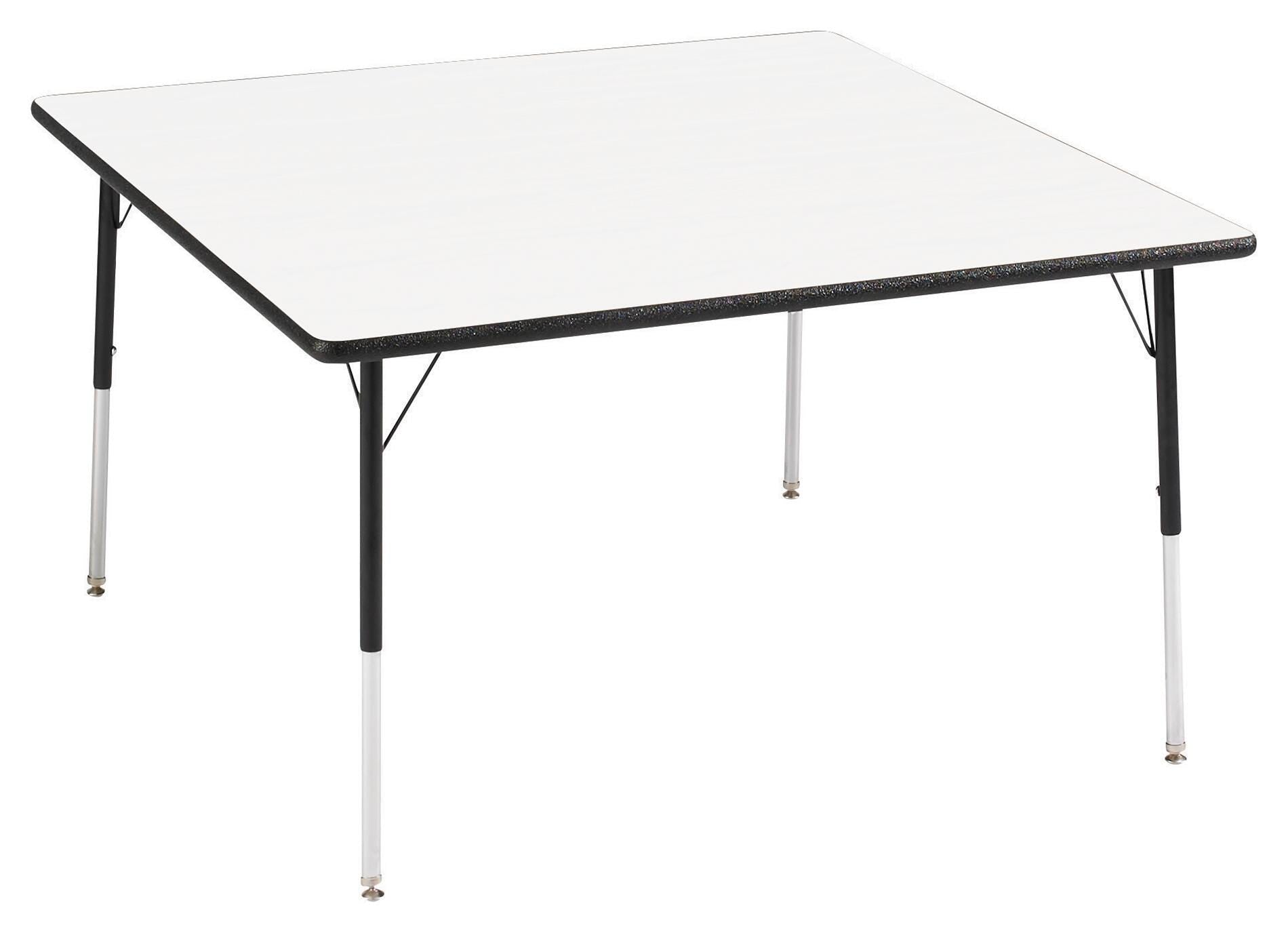 TABLE - CLASSROOM SELECT - SQUARE ACTIVITY TABLE - 48 W X 48 D IN - SPECIFY PRODUCT HEIGHT - MARKERBOARD - LOCKEDGE - SPECIFY TOP COLOR - SPECIFY EDGE COLOR - SPECIFY LEG COLOR - STANDARD
