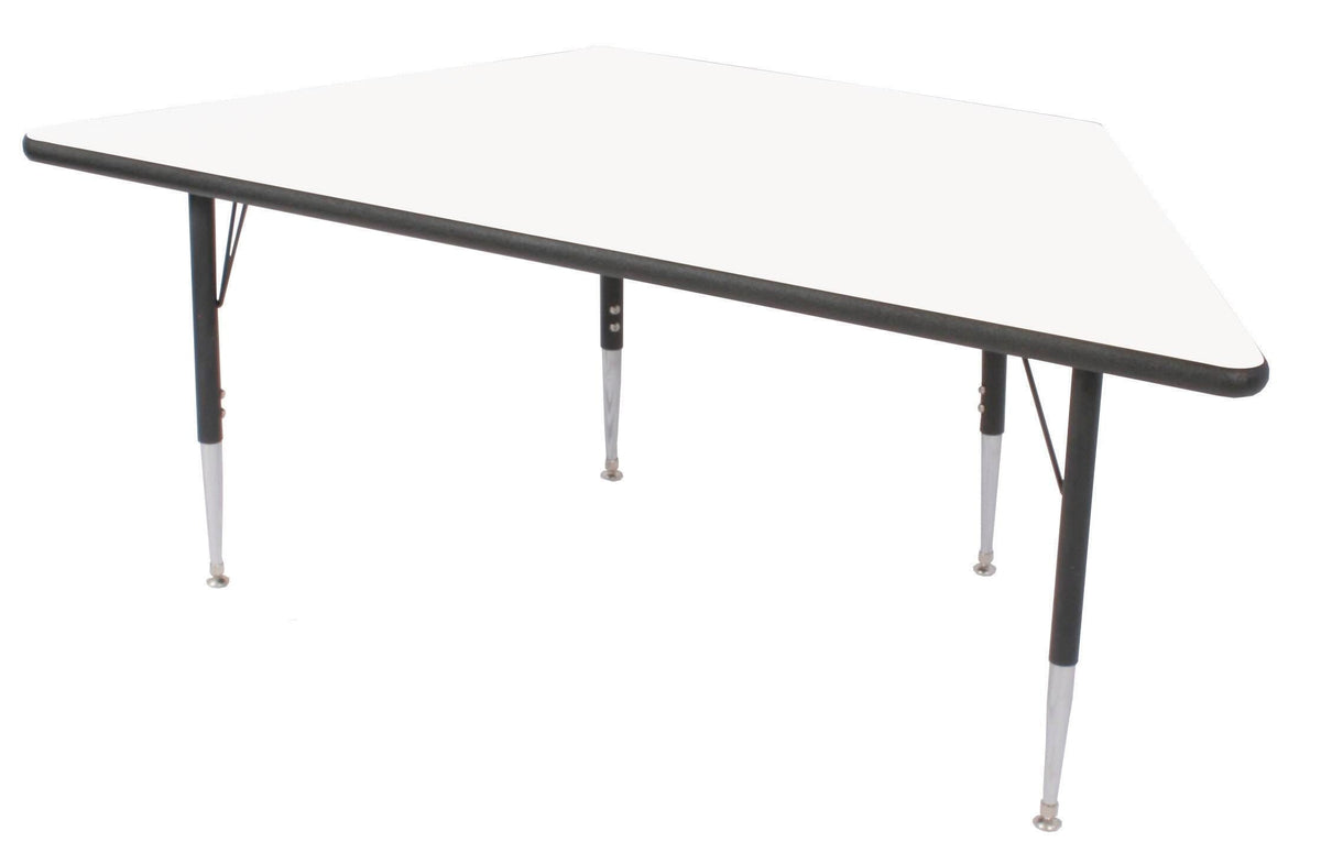 TABLE - CLASSROOM SELECT - TRAPEZOID ACTIVITY TABLE - 48 W X 24 D IN - SPECIFY PRODUCT HEIGHT - MARKERBOARD - LOCKEDGE - SPECIFY TOP COLOR - SPECIFY EDGE COLOR - SPECIFY LEG COLOR - STANDARD