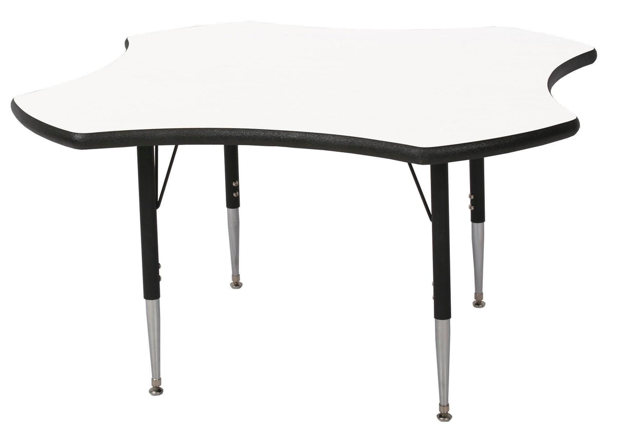 TABLE - CLASSROOM SELECT - CLOVER ACTIVITY TABLE - 48 X 48 - SPECIFY PRODUCT HEIGHT - MARKERBOARD - LOCKEDGE - SPECIFY TOP COLOR - SPECIFY EDGE COLOR - SPECIFY LEG COLOR - STANDARD