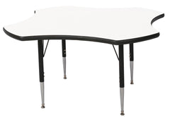 TABLE - CLASSROOM SELECT - CLOVER ACTIVITY TABLE - 48 X 48 - SPECIFY PRODUCT HEIGHT - MARKERBOARD - LOCKEDGE - SPECIFY TOP COLOR - SPECIFY EDGE COLOR - SPECIFY LEG COLOR - STANDARD