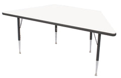 TABLE - CLASSROOM SELECT - TRAPEZOID ACTIVITY TABLE - 48 W X 24 D IN - SPECIFY PRODUCT HEIGHT - MARKERBOARD - T-MOLD - SPECIFY TOP COLOR - SPECIFY EDGE COLOR - SPECIFY LEG COLOR - STANDARD