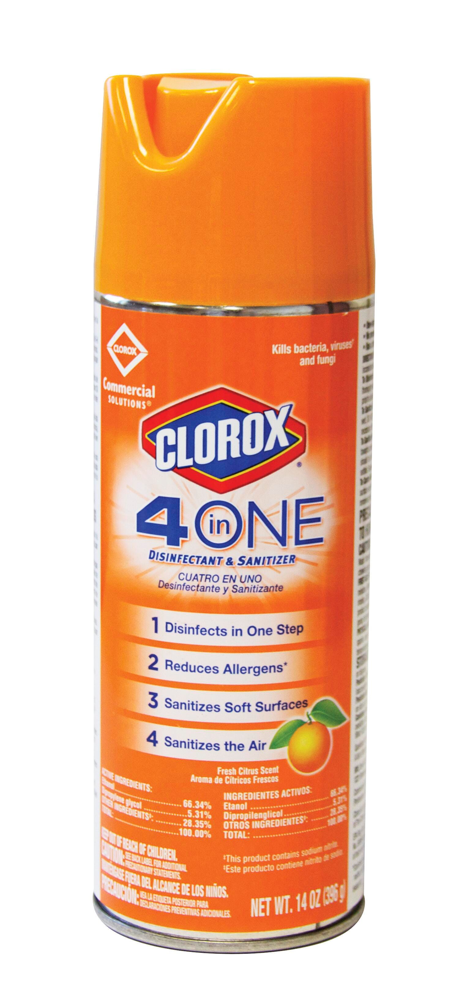 CLOROX 4 IN ONE DISINFECTANT/SANITIZER CITRUS SCENT
