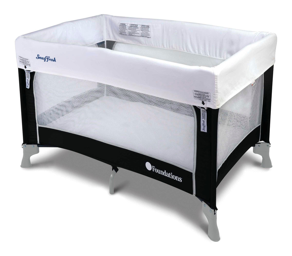CRIB SLEEP FRESH CELEBRITY TRAVEL YARD - GRAPHITE 40-1/4L X 28-1/2W X 29-1/2H
