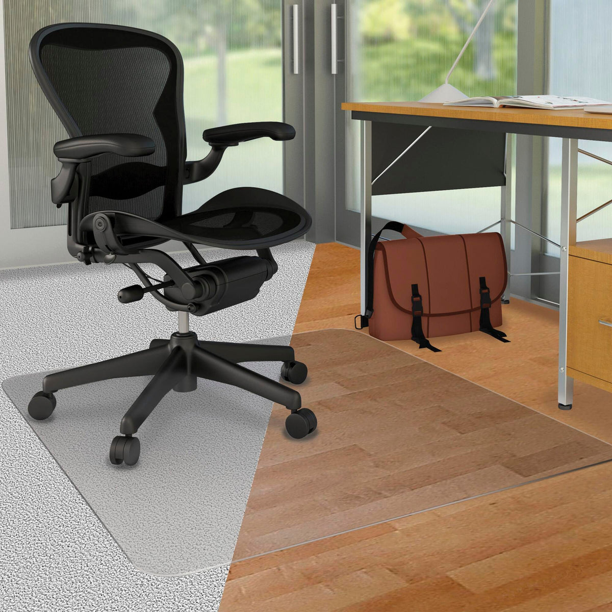 CHAIR MAT PVC NO STUD 46X60 IN DEFCM23442FDUO