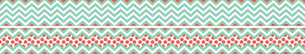 TRIMMER DOUBLE SIDED CHEVRON TURQUOISE