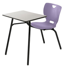DESK - CLASSROOM SELECT - NEOCLASS 4-LEG COMBO - 18 IN - 18 X 24 IN - LAMINATE - LOCKEDGE - BLACK - SPECIFY SEAT AND BACK COLOR - SPECIFY TOP COLOR - SPECIFY EDGE COLOR