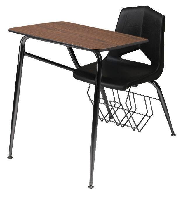 DESK - CLASSROOM SELECT - ROYAL SEATING 1400 4-LEG COMBO - 18 X 24 IN - LAMINATE - T-MOLD - BLACK - SPECIFY SEAT AND BACK COLOR - SPECIFY TOP COLOR - SPECIFY EDGE COLOR