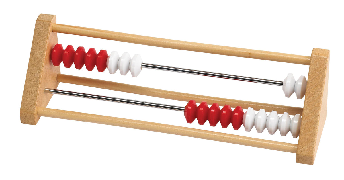 REKENREK WITH WOODEN FRAME AND 20 PLASTIC BEADS