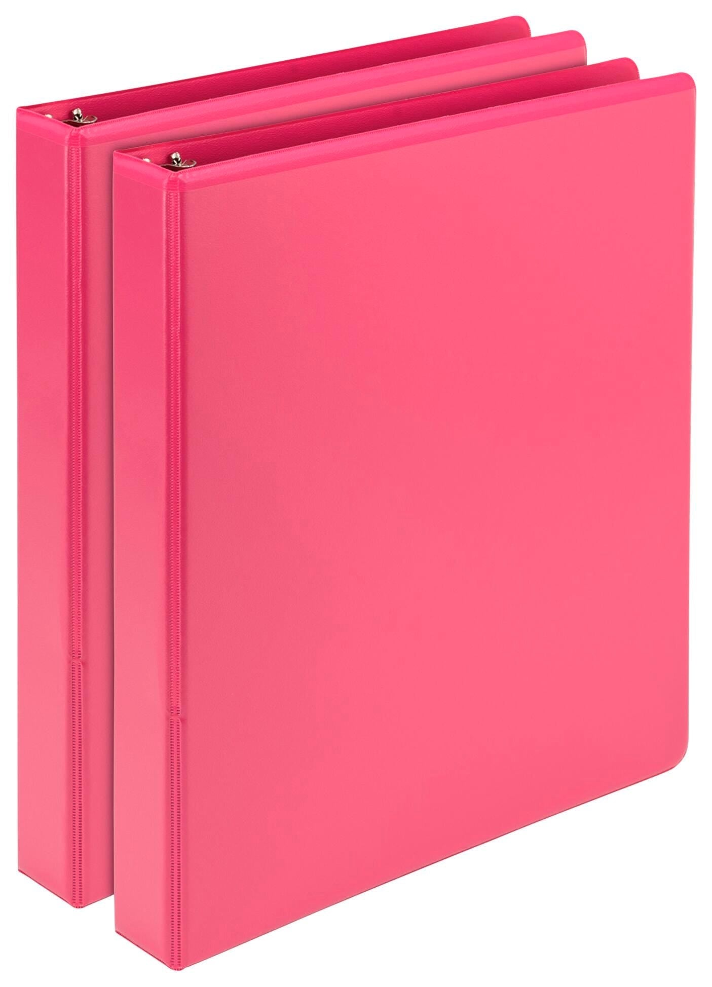 BINDER VIEW ROUND RING EARTHS CHOICE 1 IN BERRY PACK OF 2