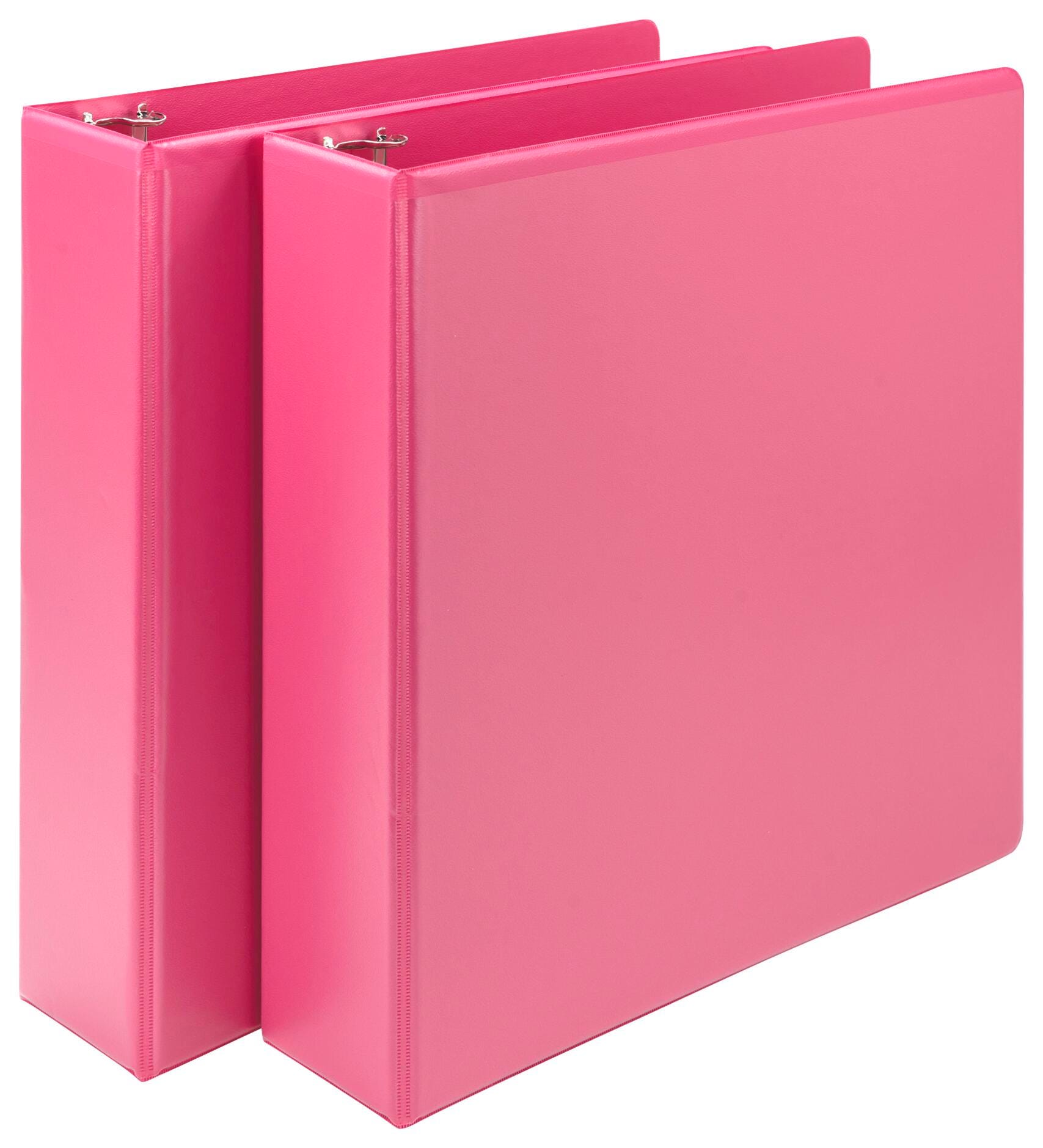 BINDER VIEW ROUND RING EARTHS CHOICE 2 IN BERRY PACK OF 2