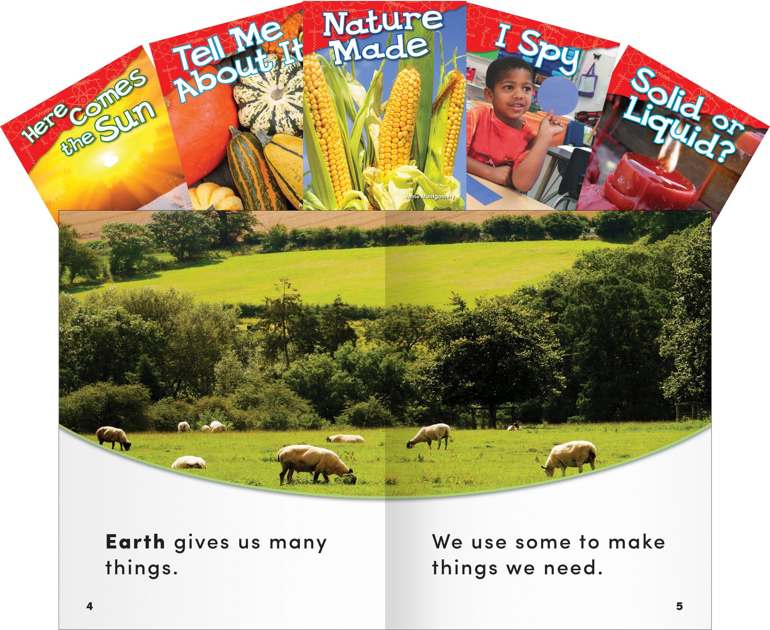 BOOKS PHYSICAL SCIENCE GR K SET OF 5