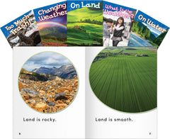 BOOKS EARTH AND SPACE SCIENCE GR K SET OF 5