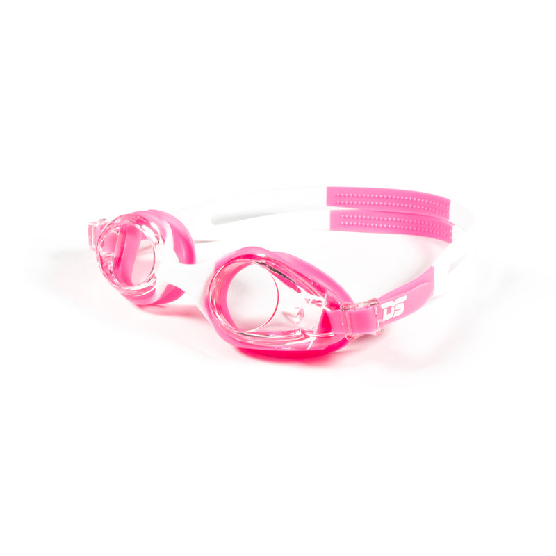 DS Junior Mirror Swimming Goggles - White Pink