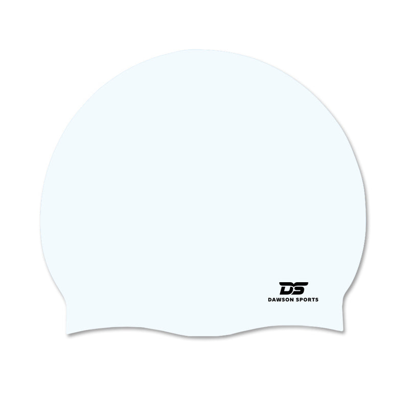 DS Adult Silicone Swimming Cap - White