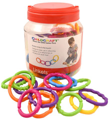 TODDLER MANIP LINKETS IN A JAR - SET OF 66