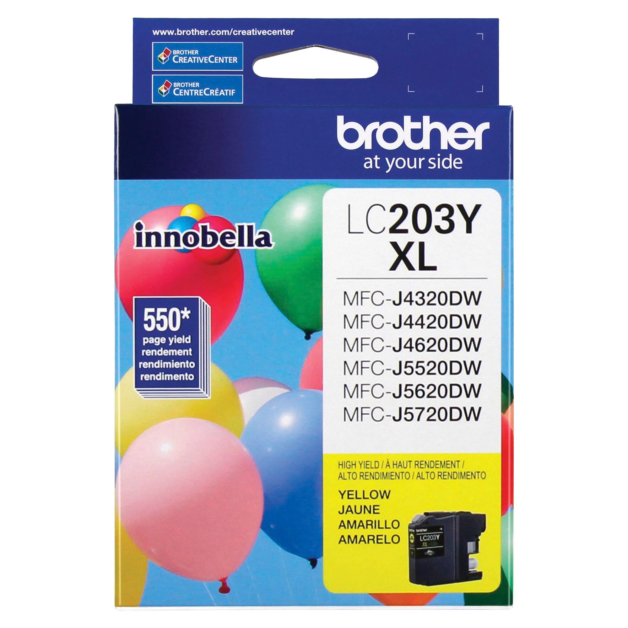 CARTRIDGE INK TONER BROTHER BRTLC203Y YELLOW