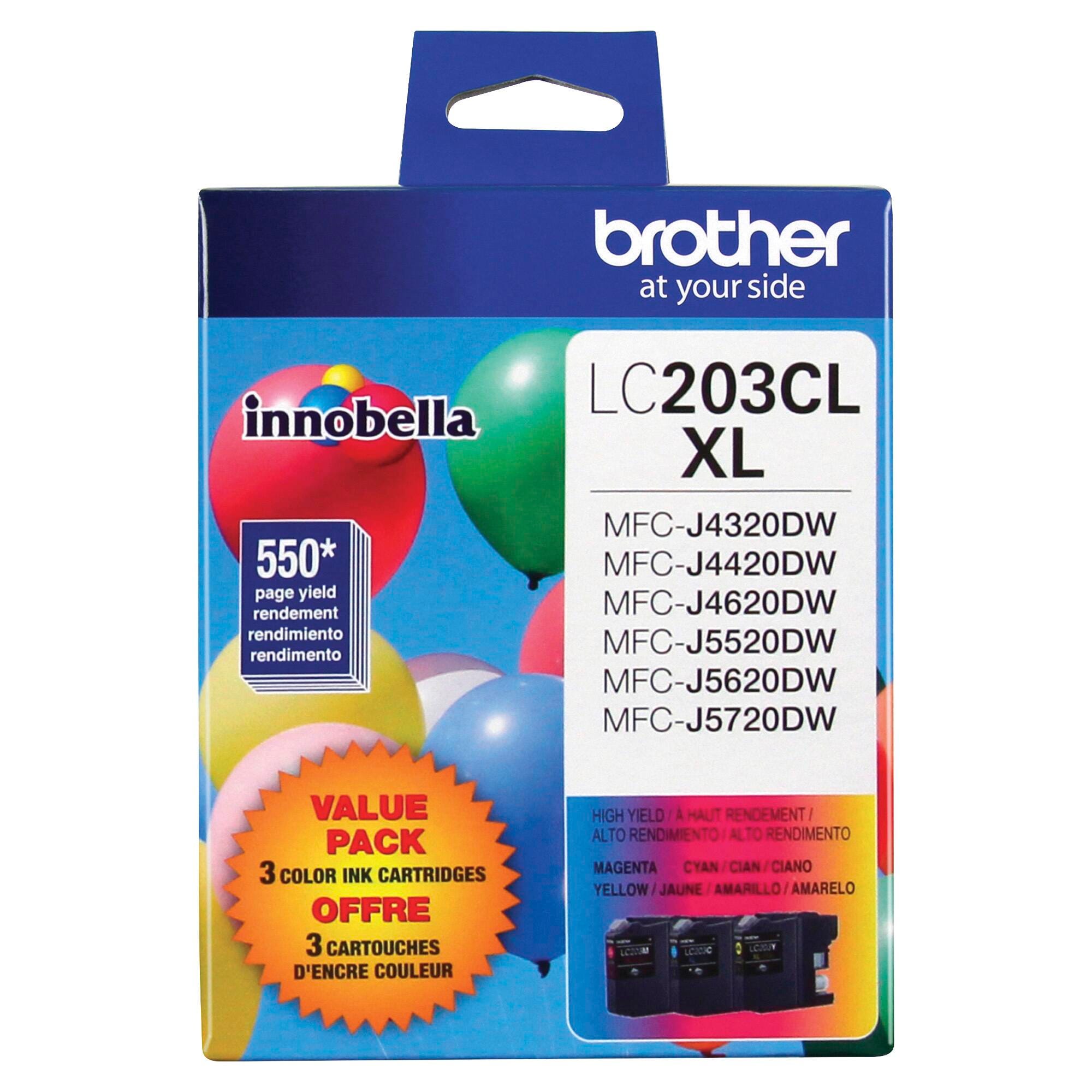 CARTRIDGE INK TONER BROTHER BRTLC2033PKS TRI-COLOR PK OF 3