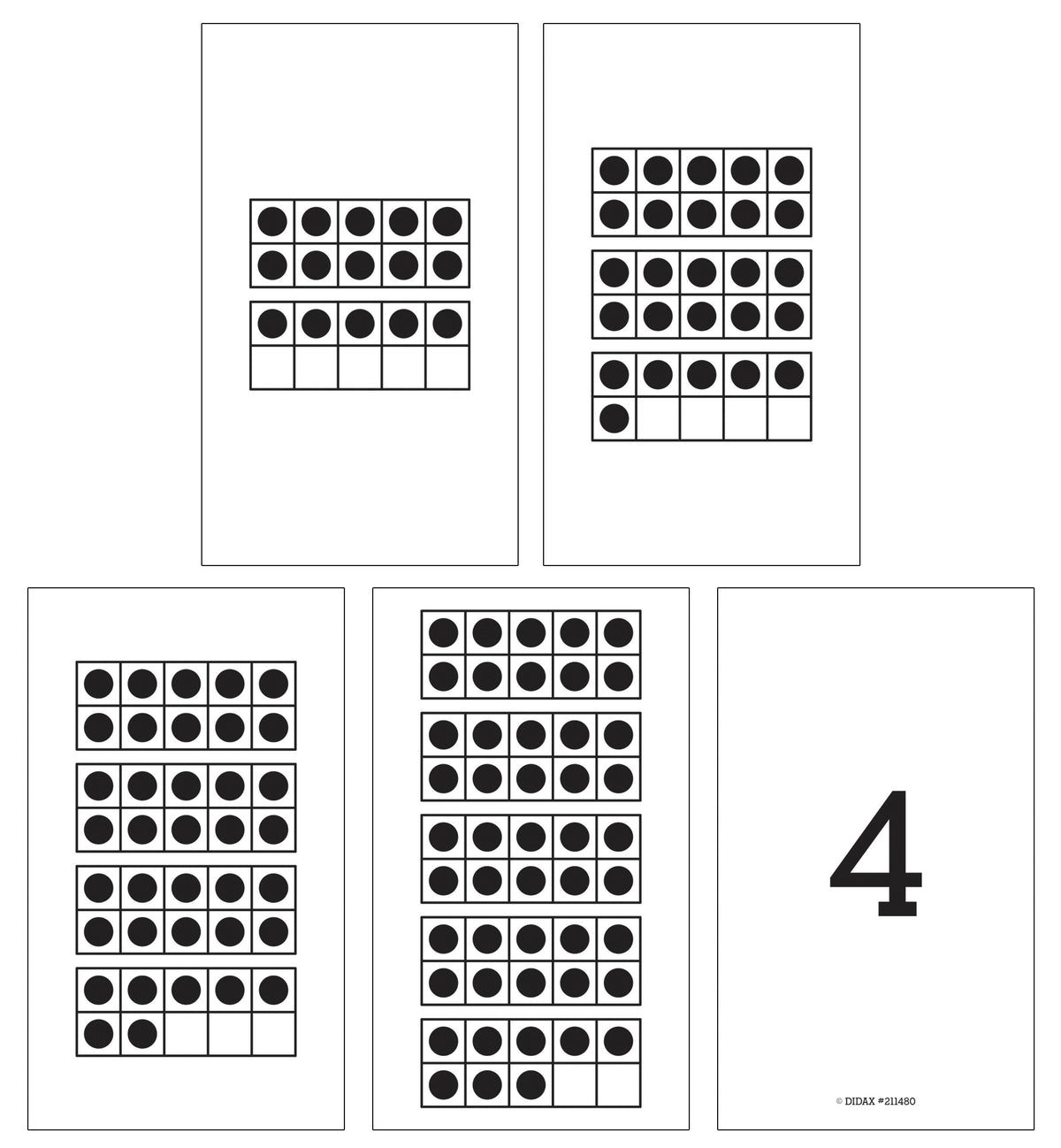 CARDS TEN-FRAME 1-50 GR K-2