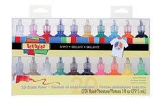 PAINT FABRIC SCRIBBLES 3D MULTI EFFECTS PRIMARY SET OF 20